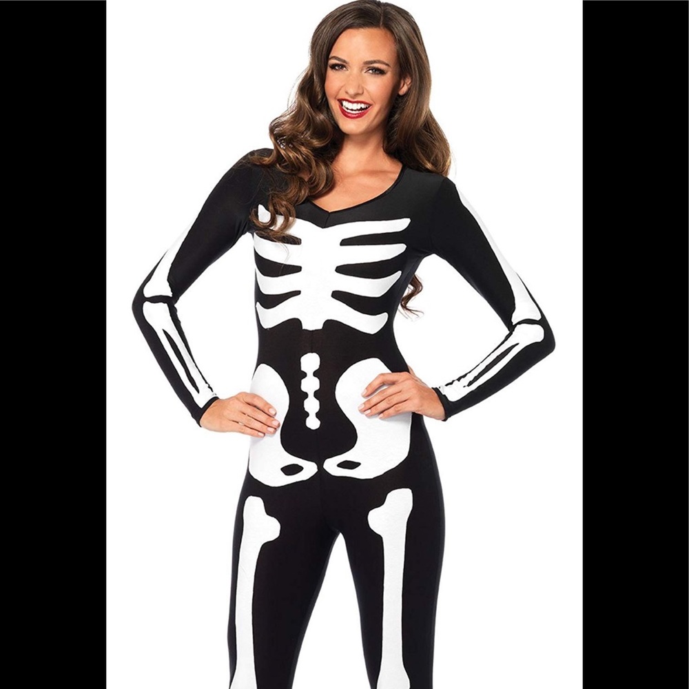 Glow In the Dark Skeleton Catsuit
